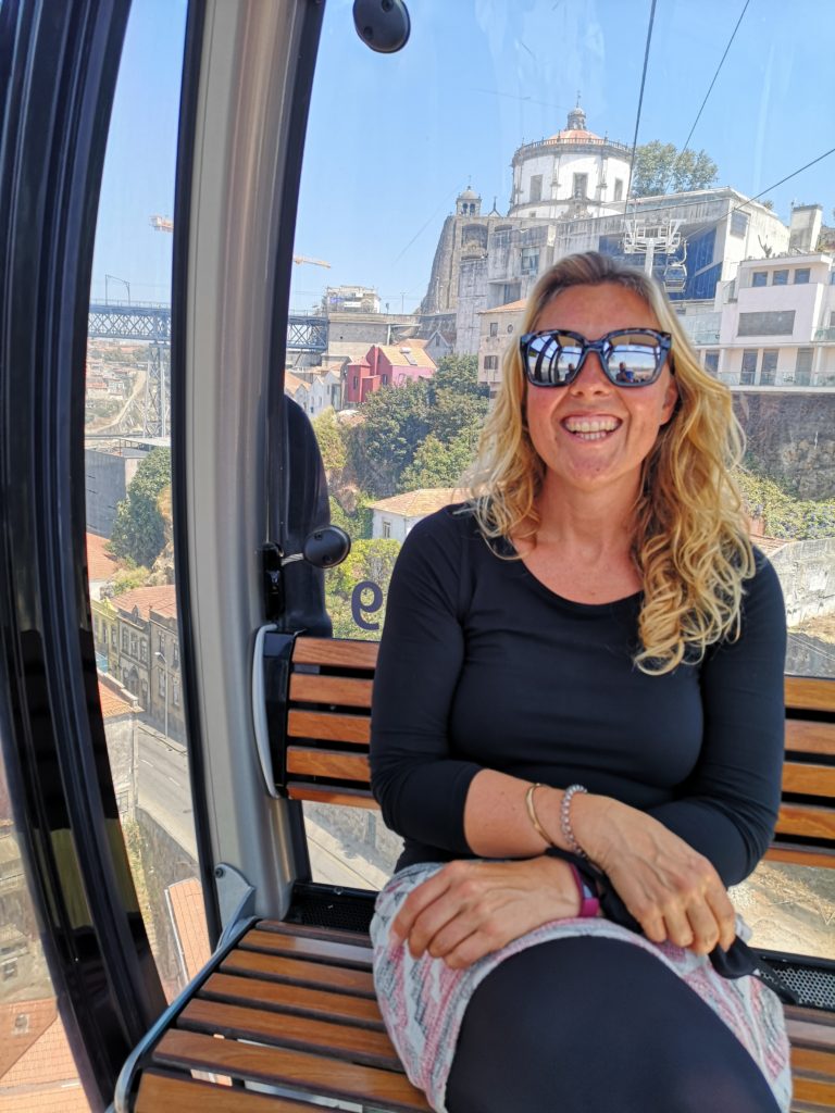 Cable cart ride in Porto, Portugal