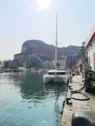 Filling up the diesel tanks in Gibraltar