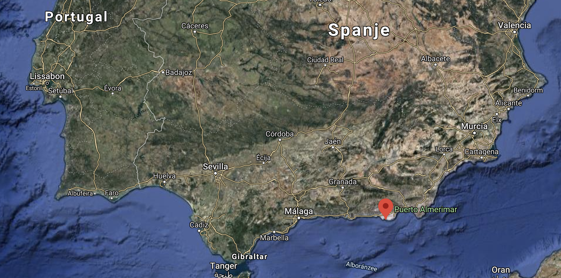 Our location in October: Puerto Almerimar, Andalusia, Spain