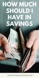 How MUCH should I have in SAVINGS