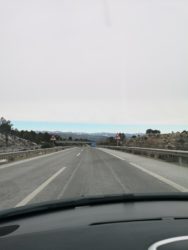 Driving through Spain on our way to the Netherlands