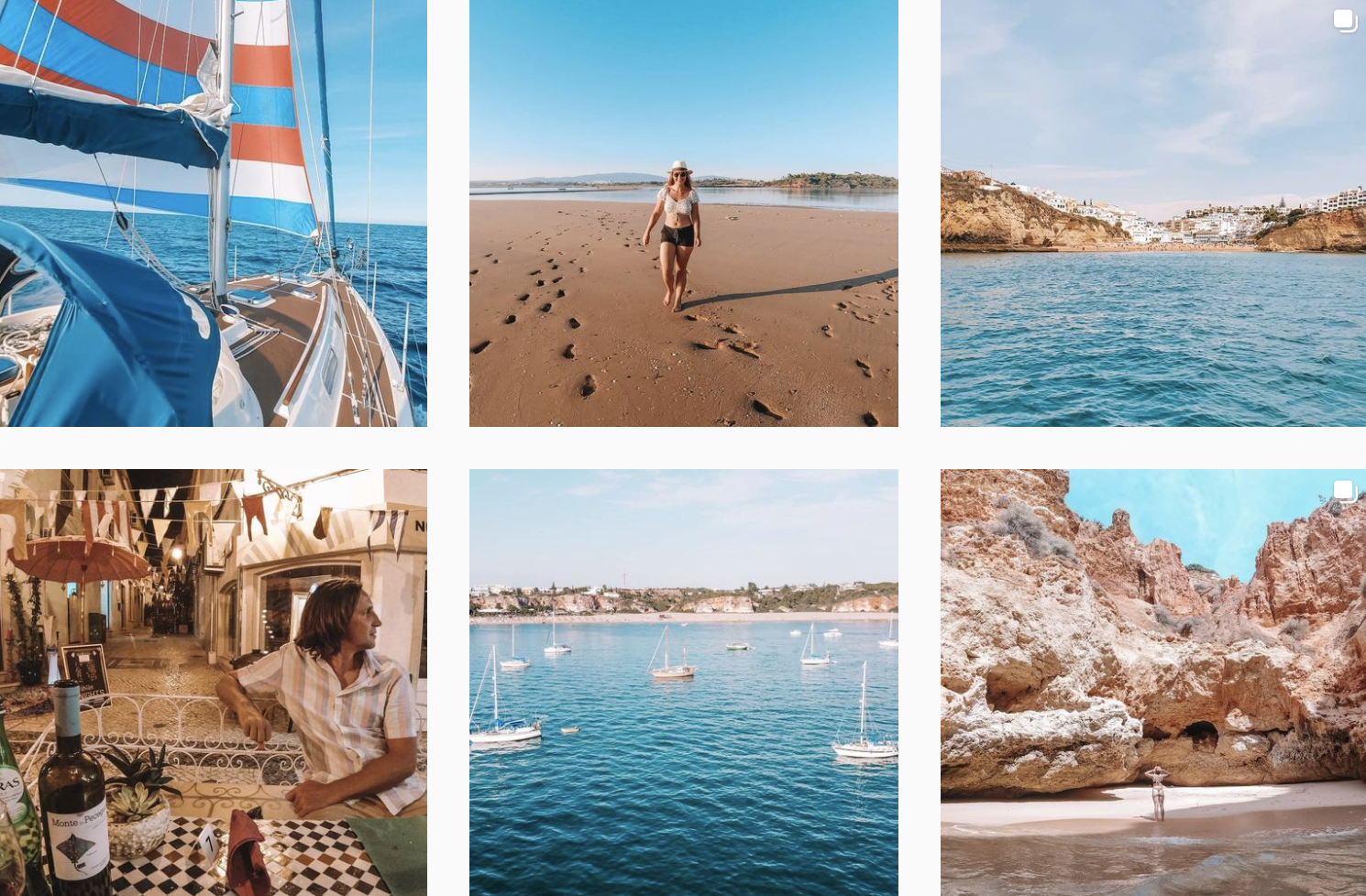 Capture from Katelin & Andrew's Instagram 'A Nautical Change'