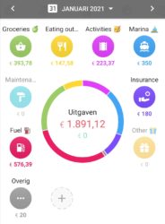 Screenshot 1Money app for January 2021