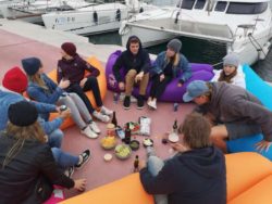 Drinks on the pontoon