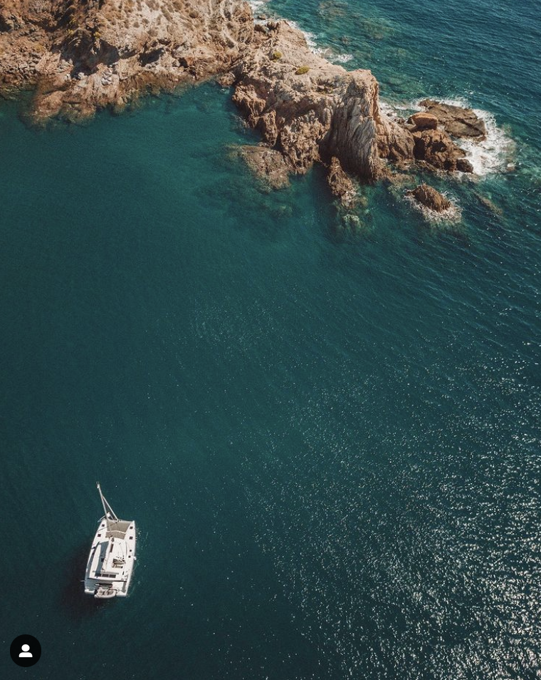 Coco at anchor near Cartagena, Spain