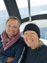 Sailing the Med in April: still a bit cold!